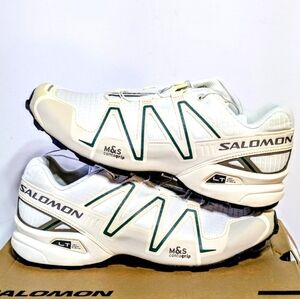Salomon Speedcross 3 Trail Racing Shoes Vanilla Ice/Falcon/Eden Mens 12 W 13